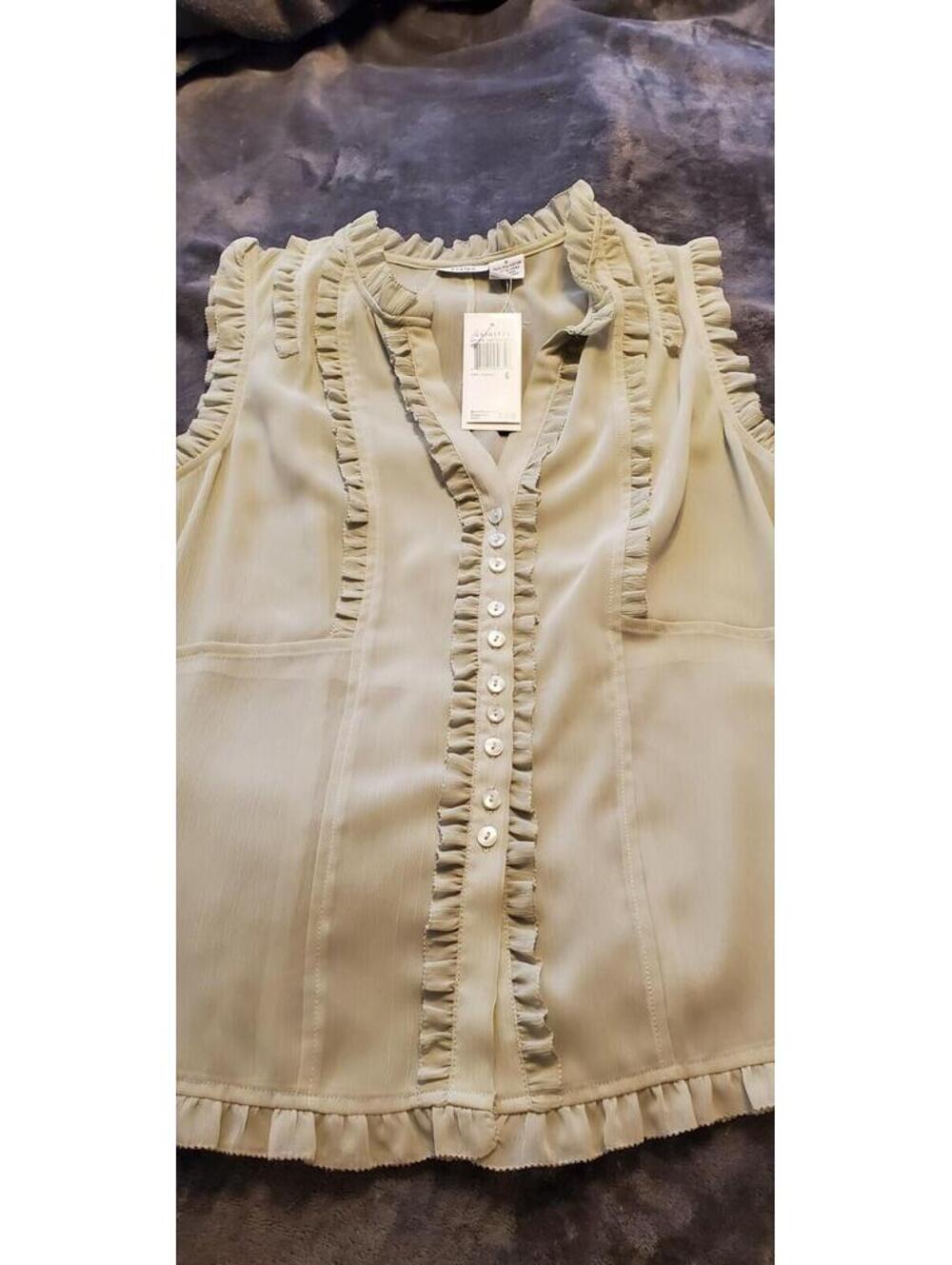 WOMENS EVELYN SHIRT - GREEN - SIZE 6 - NWT